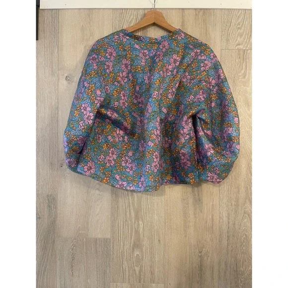 BAUM UND PFERDGARTEN-MARTHA BLOUSE/BLUE FLOWERSCAPE/ 36 / NWT